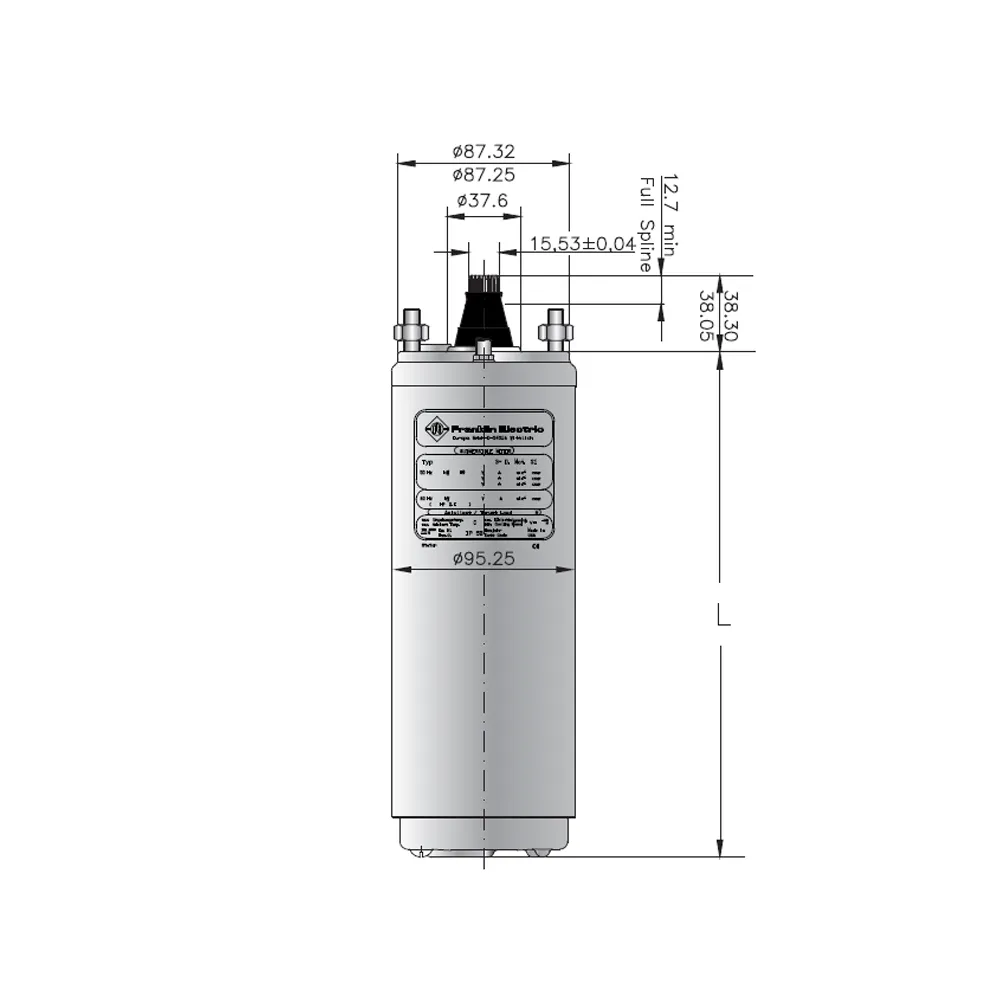 Электродвигатели Franklin (погружные) —  4&quot; 3P-5.5