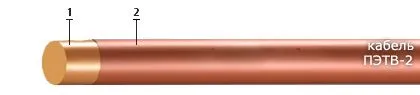 Кабель ПЭТВ-2 0,355